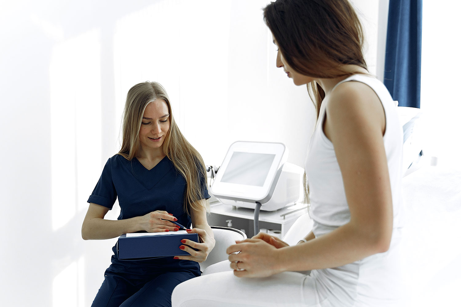 Woman Hormonal Replacement Therapy Consult